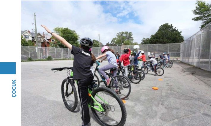 Toronto, Kanada Okula Bisikletle Ulaşımın Teşvik Edilmesi